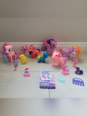 My Little Pony Mix Color Pony Bundle With Alphabet Cards Clips And Combs